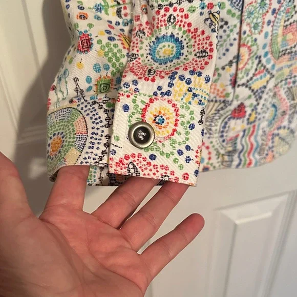 Ruby Rd. Multicolor Patterned Jean Jacket - Picture 4 of 6